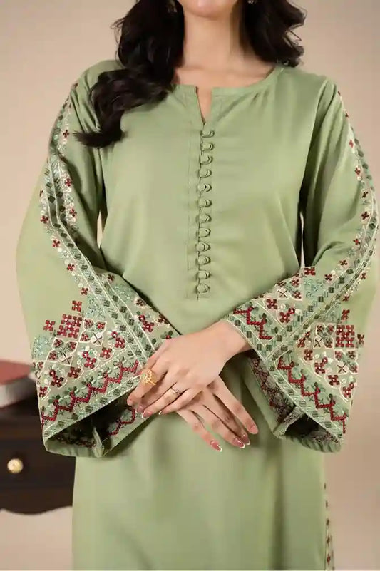 Pista 3 Piece Embroidered Stiched